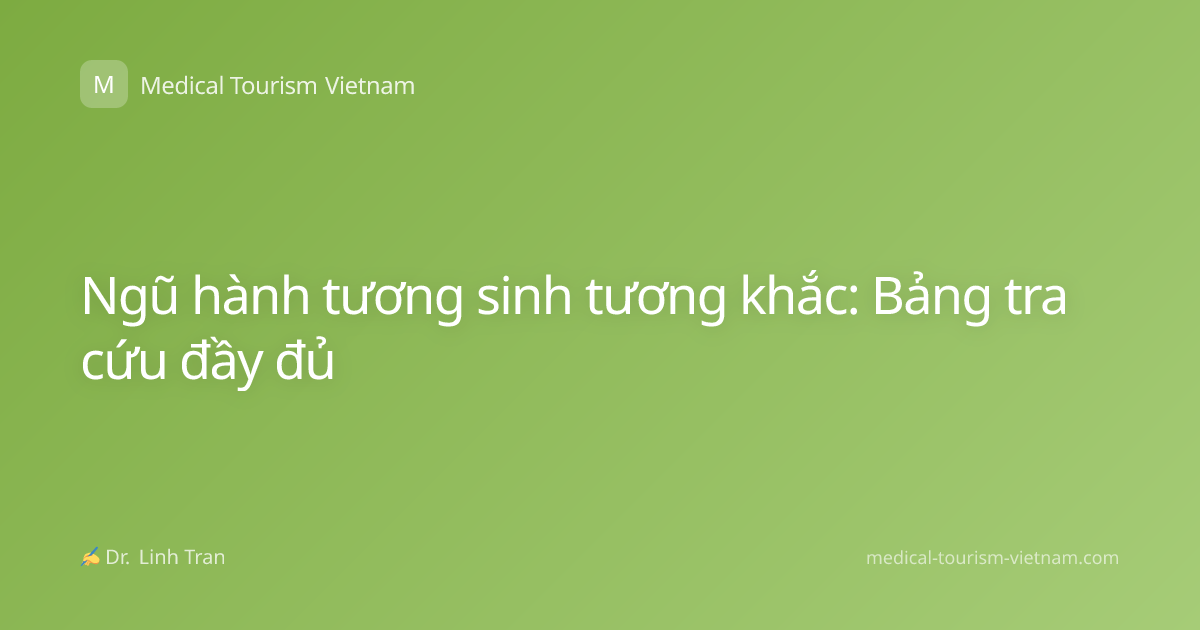 Ngũ hành tương sinh tương khắc: Bảng tra cứu đầy đủ
